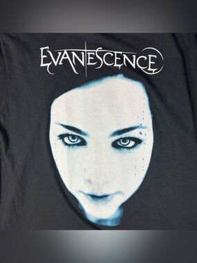 Evanescence T-Shirt XL Fallen 2003 Reprint Nu Metal Alternative Rock Concert Tee